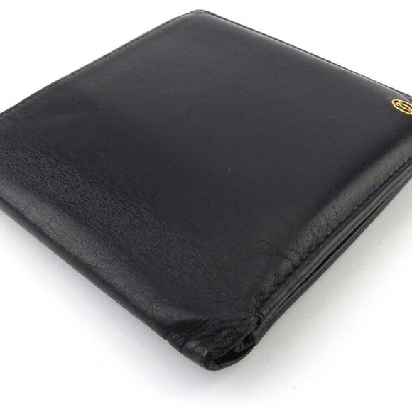 Authentic used Cartier two-fold wallet Pasha leather - Picture 3 of 8